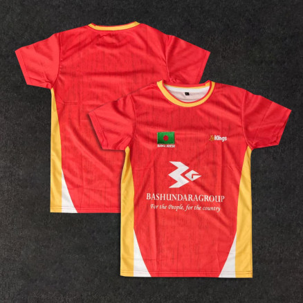 Bashundhara Kings Embroidery Golgola Half-sleeve foorball jersey for Boy_2607