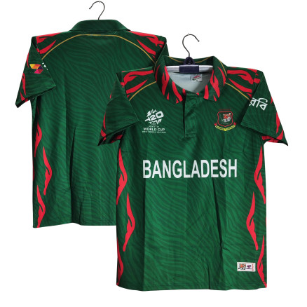 Bangladesh T20 World Cup Jersey - Short Sleeve Collar Polo Jersey For Men - Bangladesh Cricket Jersey 2025_0117