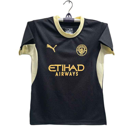 Manchester City Embroidery Golgola Half-sleeve Football Jersey For Boy_3859