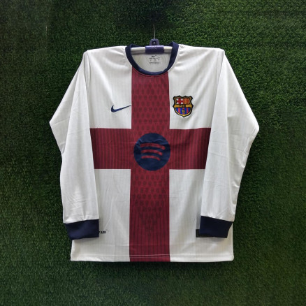 Barcelona  Full-Sleeve Golgola Embroidery Football Jersey For Men_6110
