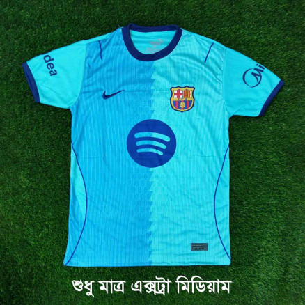 Barcelona Extra Medium Embroidery Football Jersey For Men - 6166