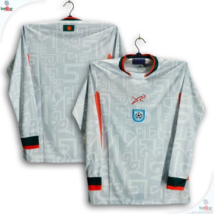 Bangladesh Premium Football Jersey For Men - Long Sleeve Home Jersey - Bangladesh Home Jersey_2130