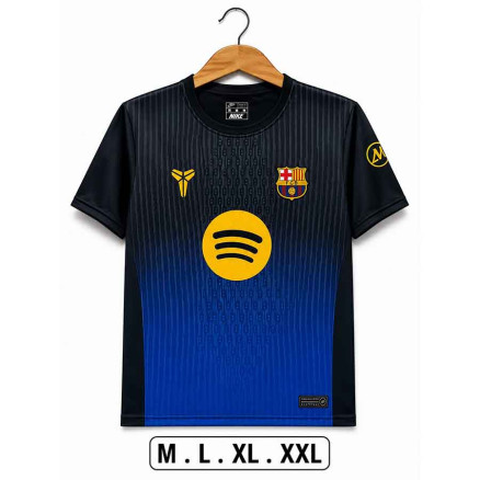 Barcelona Embroidery Gol Gola Half-sleeve Football Jersey For Men -8508
