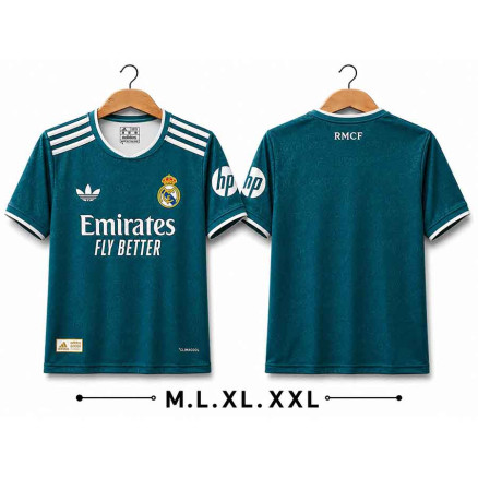 Real Madrid Embroidery Gol Gola Half-sleeve Football Jersey For Men -8510