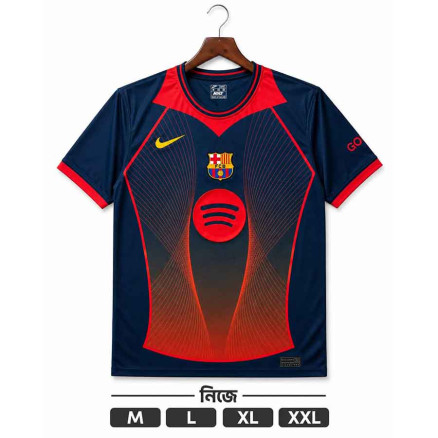 Barcelona  Embroidery Gol Gola Half-sleeve Football Jersey For Men -8529