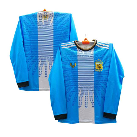 Argentina  Full-Sleeve Golgola Embroidery Football Jersey For Men_6117
